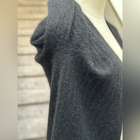 JUST FEMALE Zoe Mohair Wool Cozy Open-Front Cardigan Black Women’s S (see notes) - Picture 4 of 13